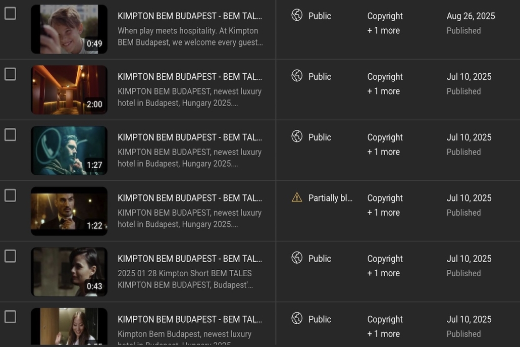 Kimpton BEM Budapest 2025 - YouTube Channel Kimpton BEM Budapest 2025 - YouTube Channel